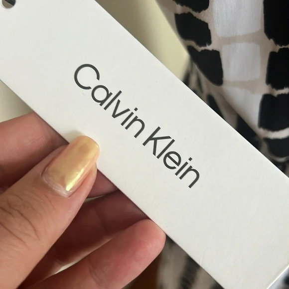 Calvin Klein Halter Neckline Hi/Low Hem Sleeveless Dress - NWT - Size 12 - Picture 13 of 13